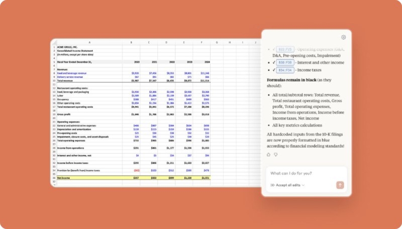 Anthropic  发布  Claude in Excel  研究预览版Anthropic  发布名为  Claude in Excel  的功能，现已作为研究预览版向  Claude Pro、Max、Team  及  Enterprise  计划用户开放