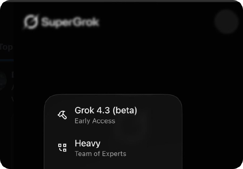 Grok 4.3(beta) 已经上线 Grok 官网
