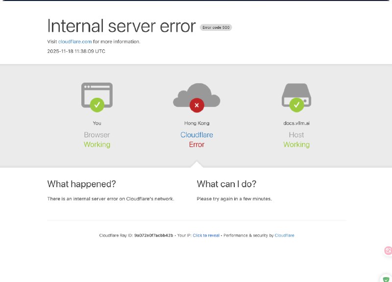 Cloudflare 全球网络遭遇故障，部分服务已恢复据 Cloudflare System Status 页面显示，协调世界时（UTC）2025 年 11 月 18 日 11 时 48 分（北京时间 19 时 48 分），Cloudflare 遭遇内部服务降级，导致全球范围内的部分服务出现间歇性中断